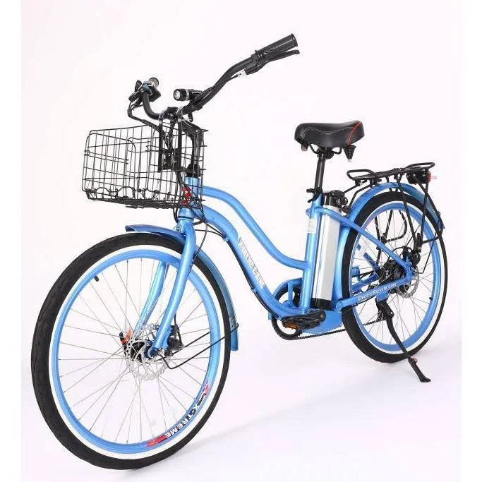 Black Electric Beach Cruiser Bike D427