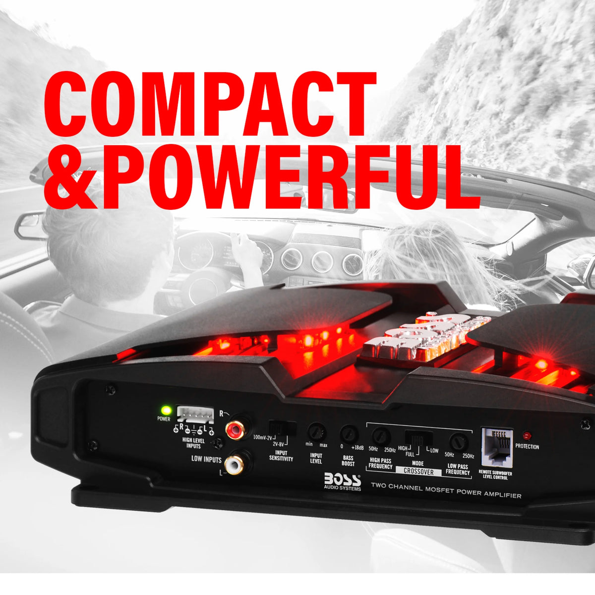 2 Channel Car Amplifier, 1000 W Y3869