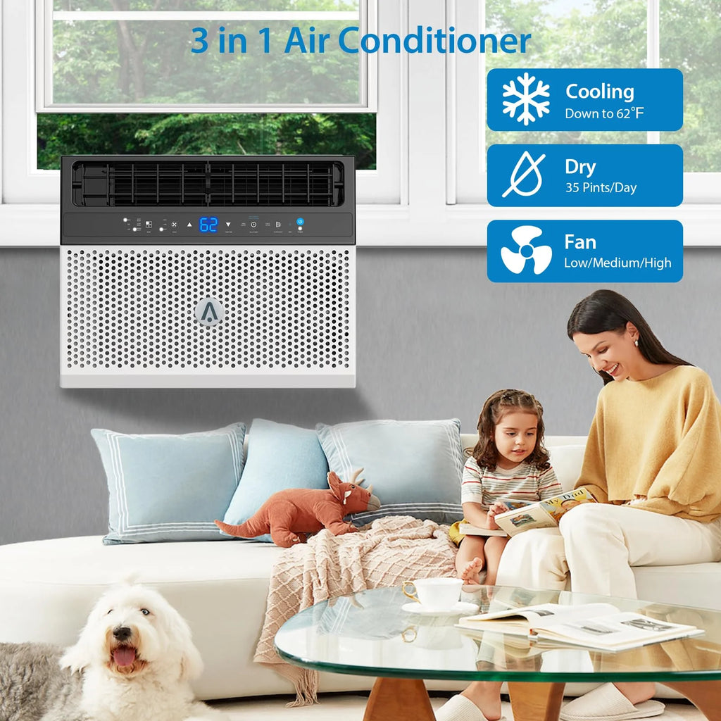 6000 BTU Window Air Conditioner with Remote Control O38000