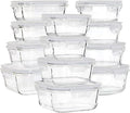 24 Piece Glass Food Storage Containers with Lids L94070