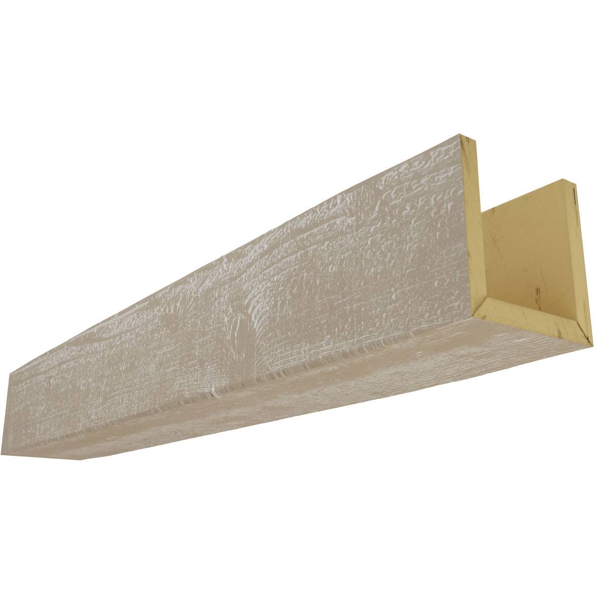 White 3-Sided Faux Wood Ceiling Beam X949363
