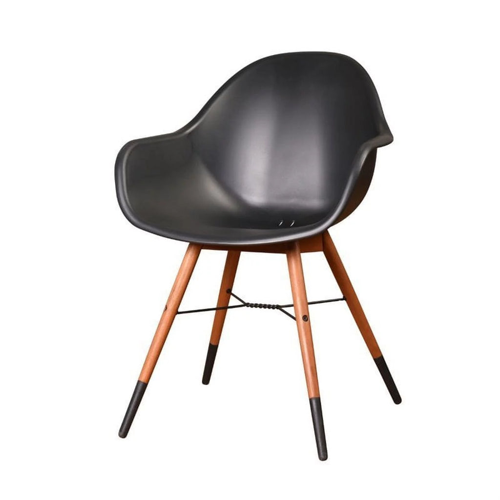 Black Patio Armchair Set of 4 Z332