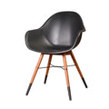 Black Patio Armchair Set of 4 Z332