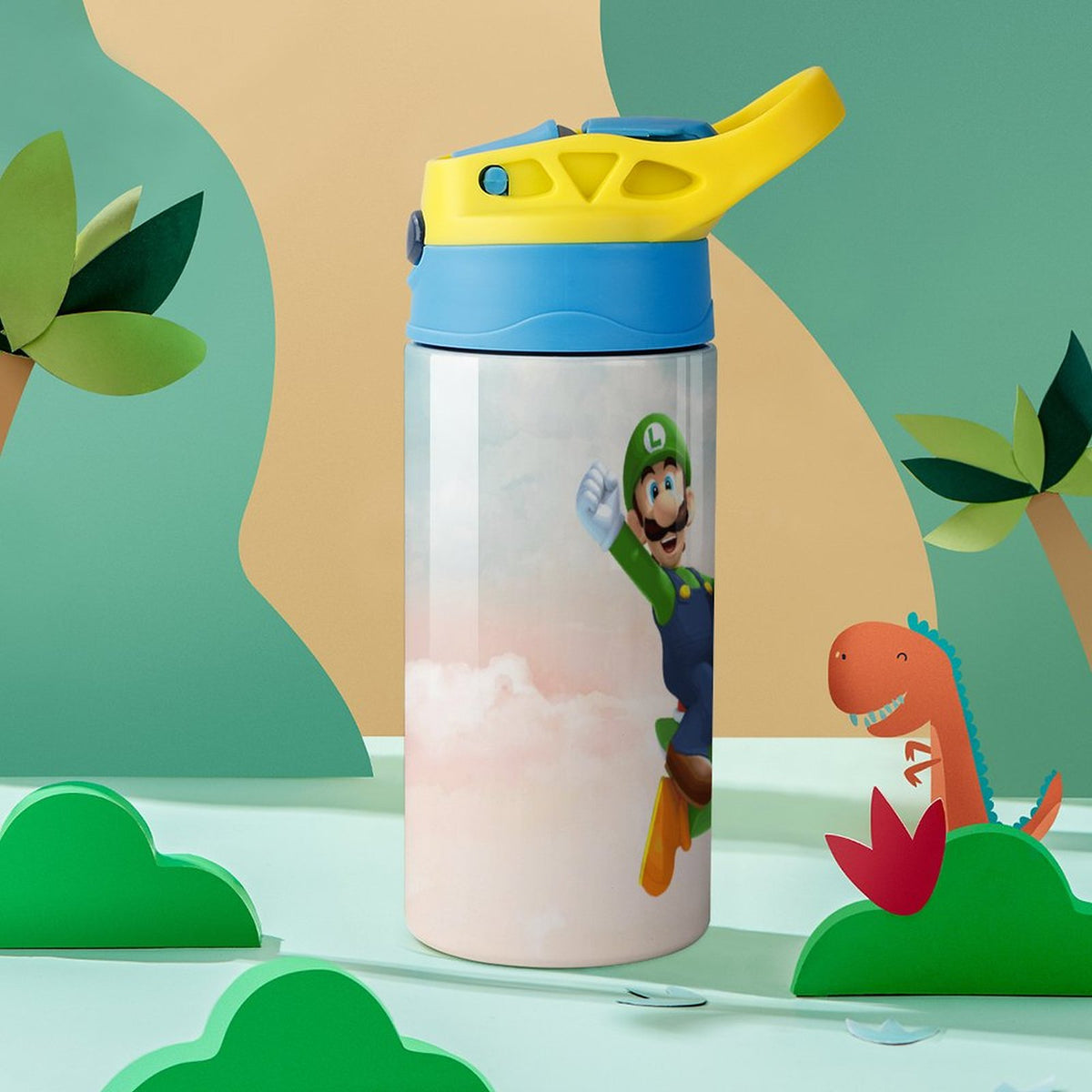 Insulated Water Bottle with Straw Stainless Steel Cup C130