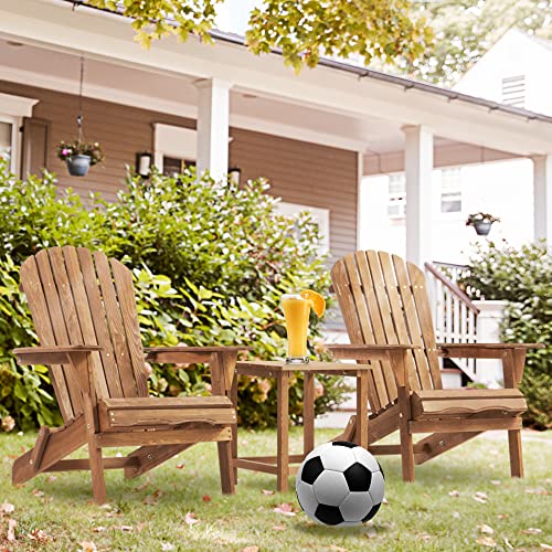 Gray Wooden Folding Adirondack Chairs Set of 2 W66888