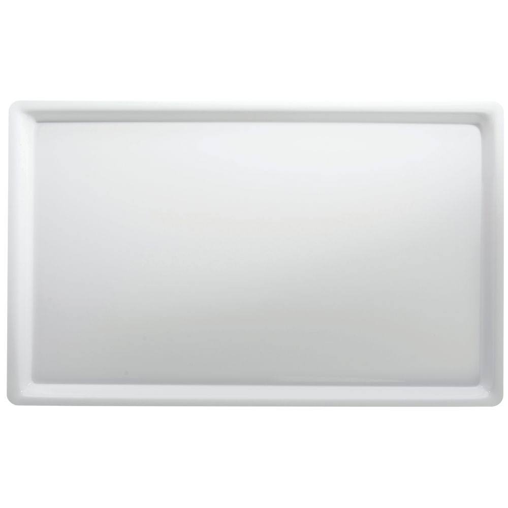 12 x 20 in. White Shallow Tray Q99343