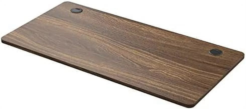 Black 48" x 30" Rectangular Wood Table Top Q754685