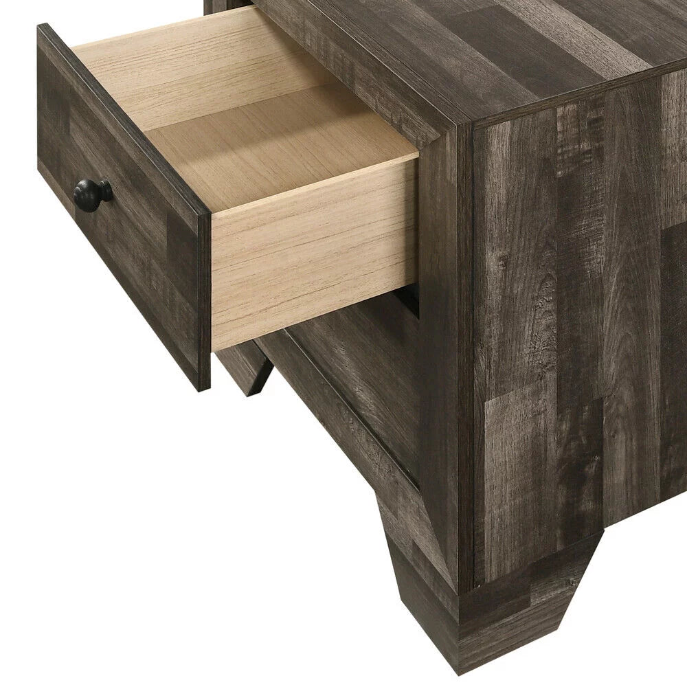 3pc Queen Size Platform Bedroom Set E654