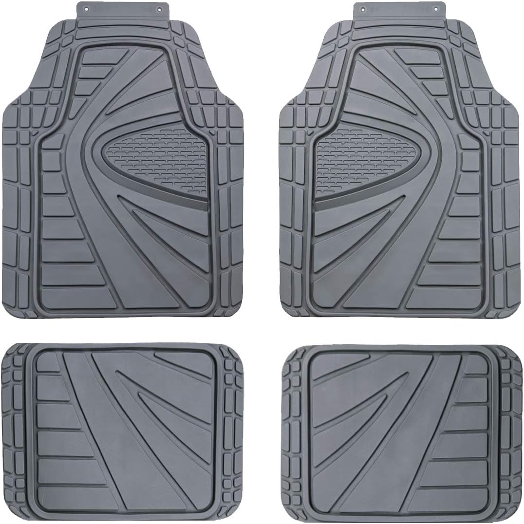 Heavy Duty Waterproof Rubber Car Floor Mats 4 pieces Set I7073