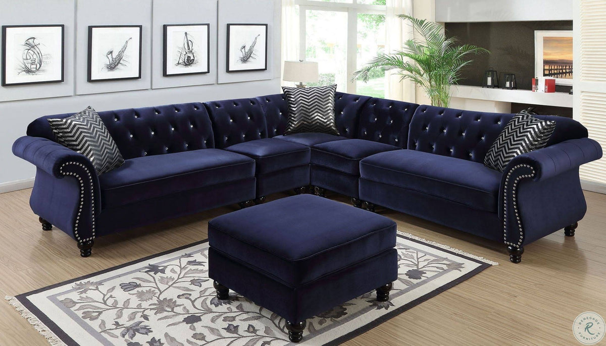 Blue Ottoman M110399
