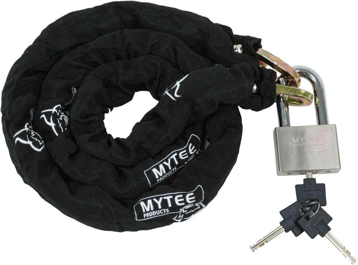 Anti Cut Security Chain and Lock Kit - 3 Foot x 3/8 Inch Thick Hardened Chain with Cut Proof Lock & Carrying Case T30205