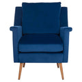 Navy Mid Century Arm Chair Q4417