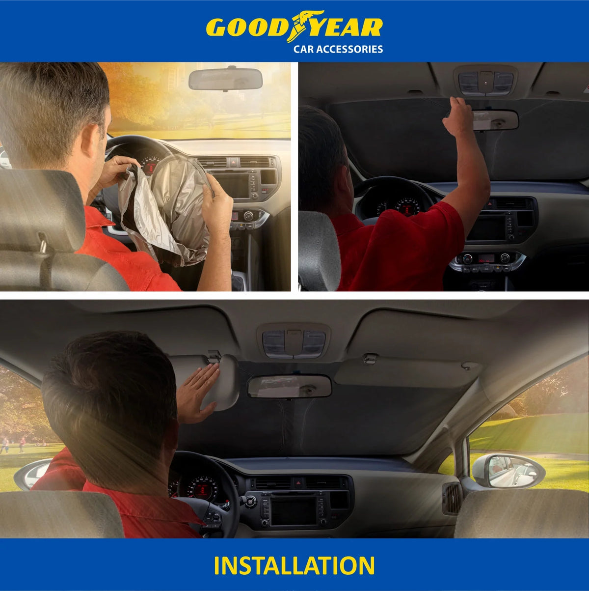 Foldable Windshield Sun Shade P647419