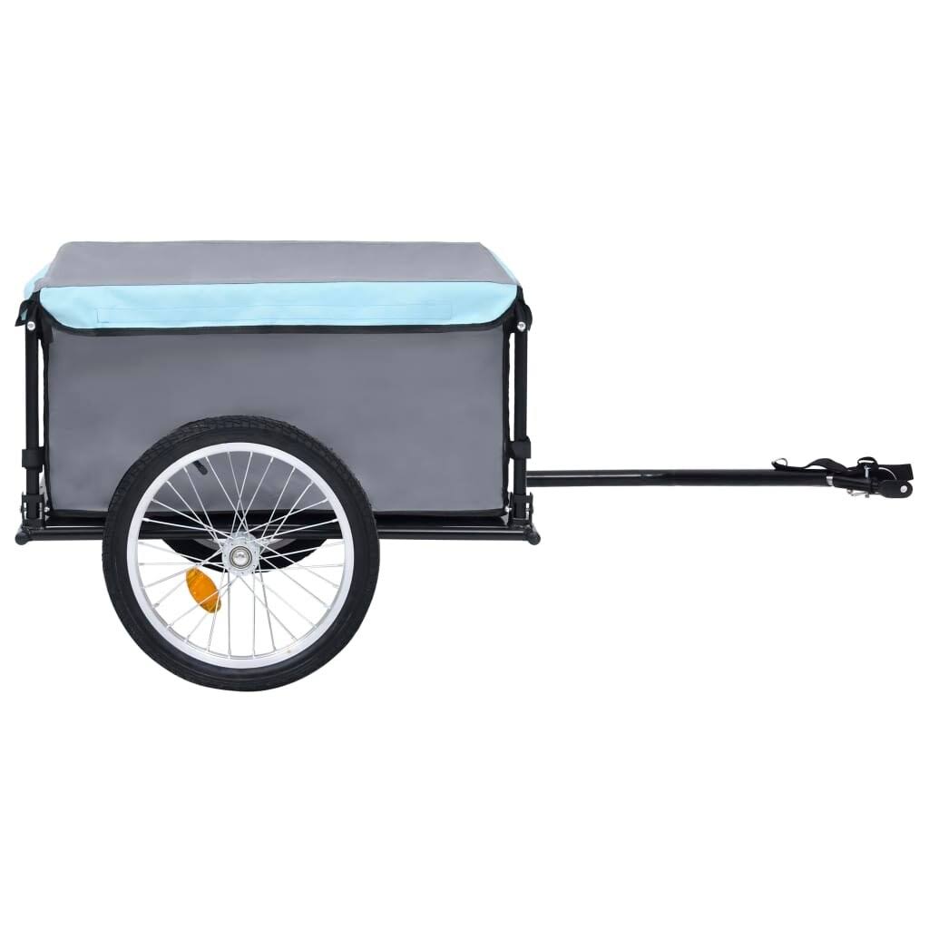 Bike Cargo Trailer Black and Blue 143.3 lb E57113
