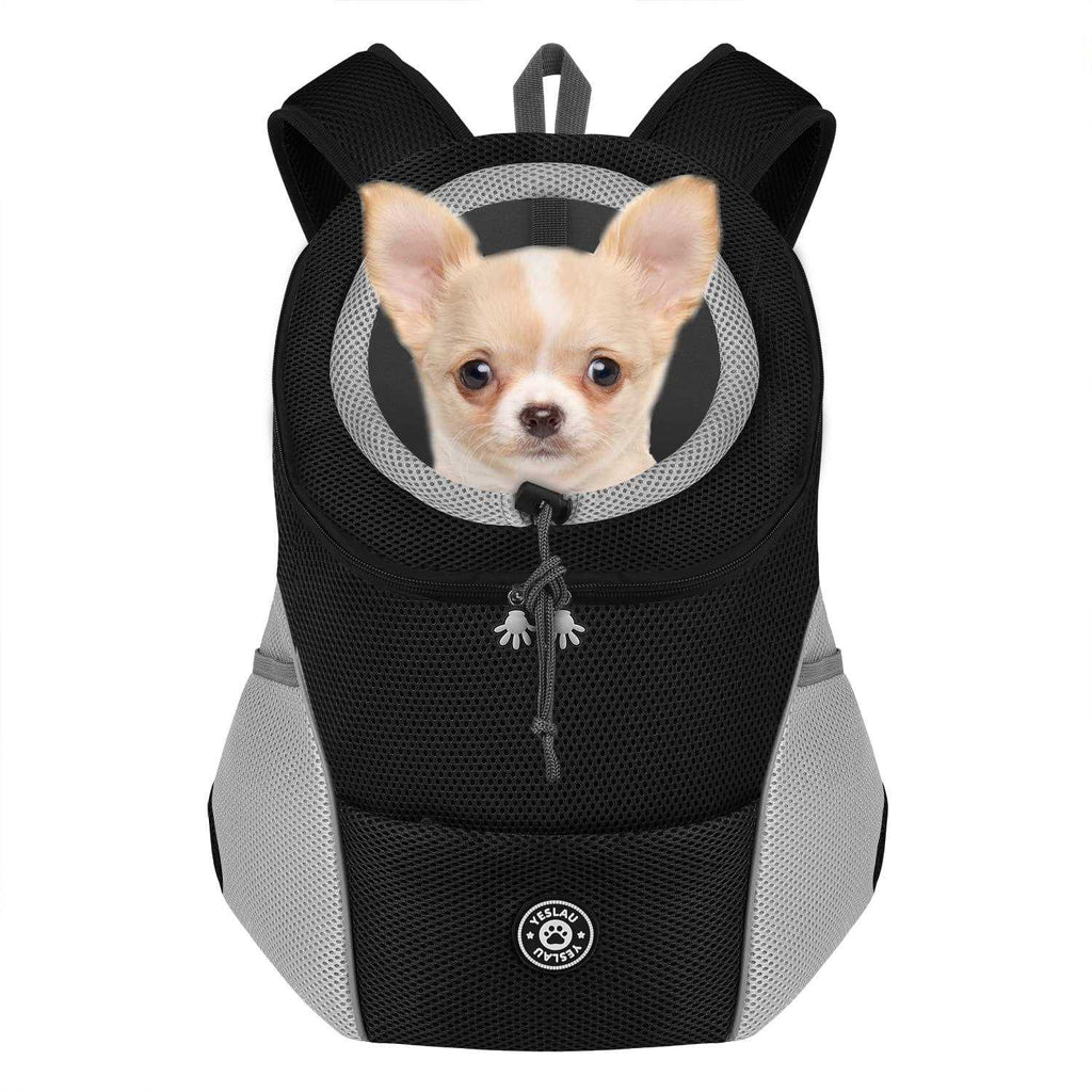 Dog Backpack Carrier Pet Carrier for Small Medium Dogs Breathable Adjustable with Safety Reflective Strips H324