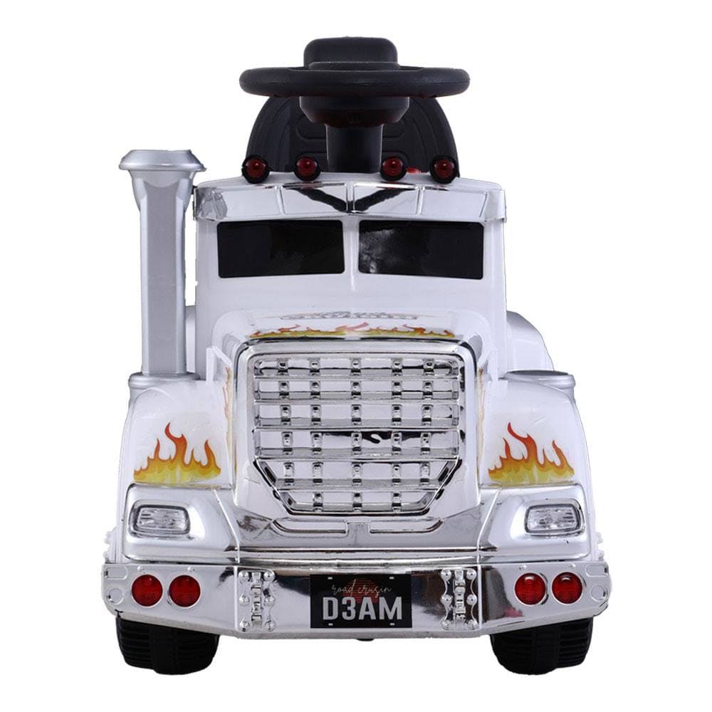 White Ride On Battery Toy Car N37526