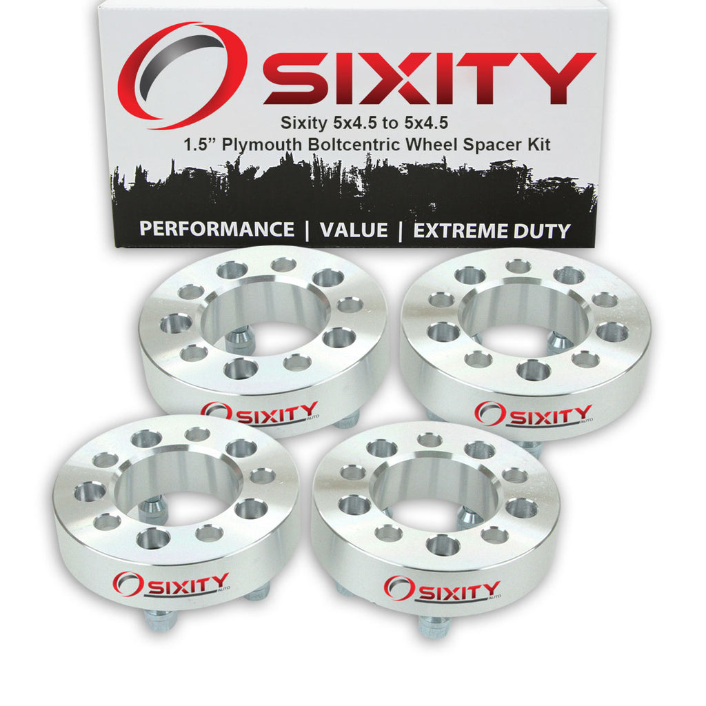 4 pc 1.5" 5x4.5 Wheel Spacers with 1.25in Studs X576
