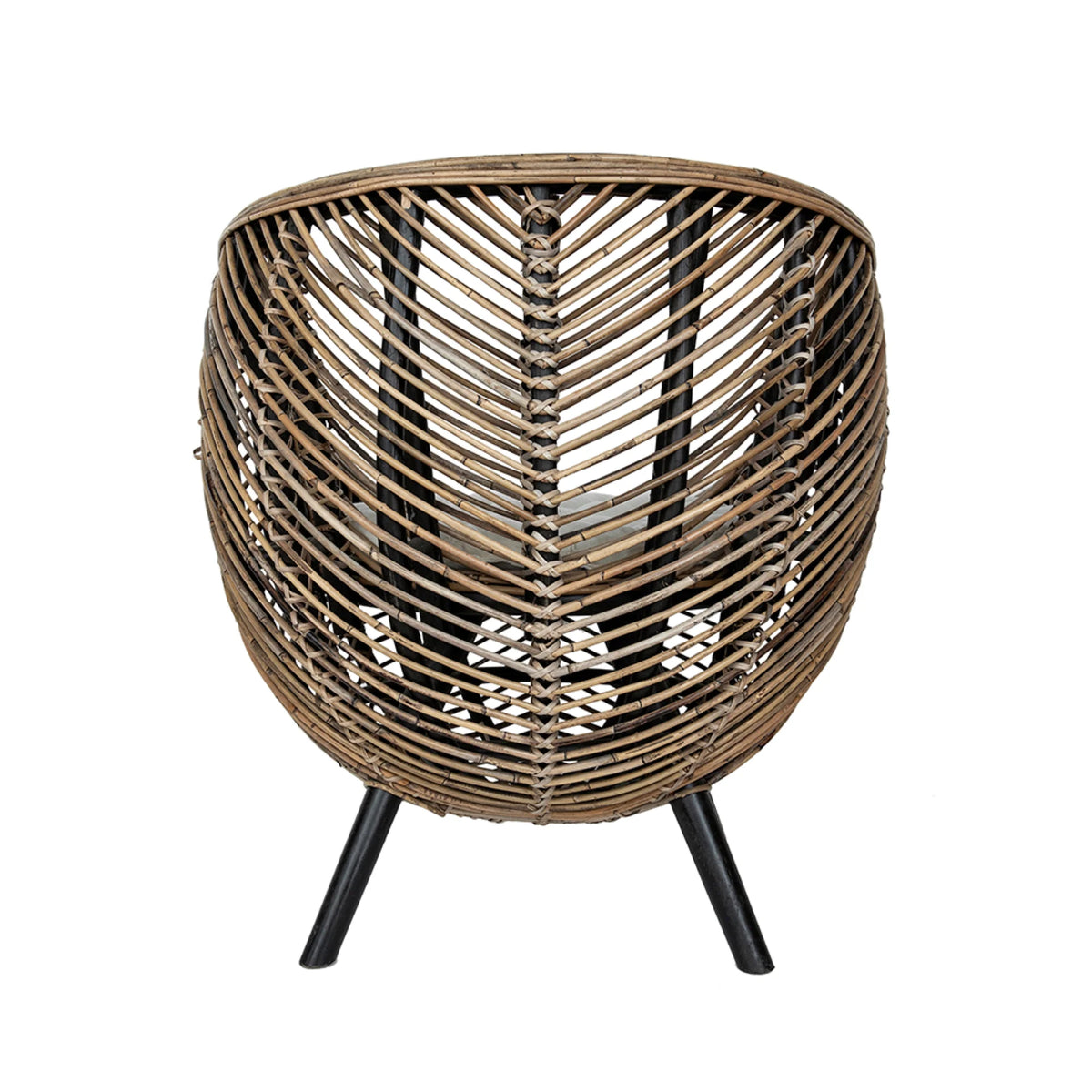 Brown Rattan Accent Chair W2118