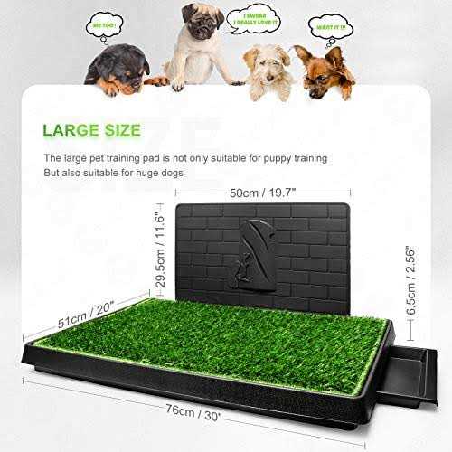 Large Reusable Dog Grass Pad with Tray N3404