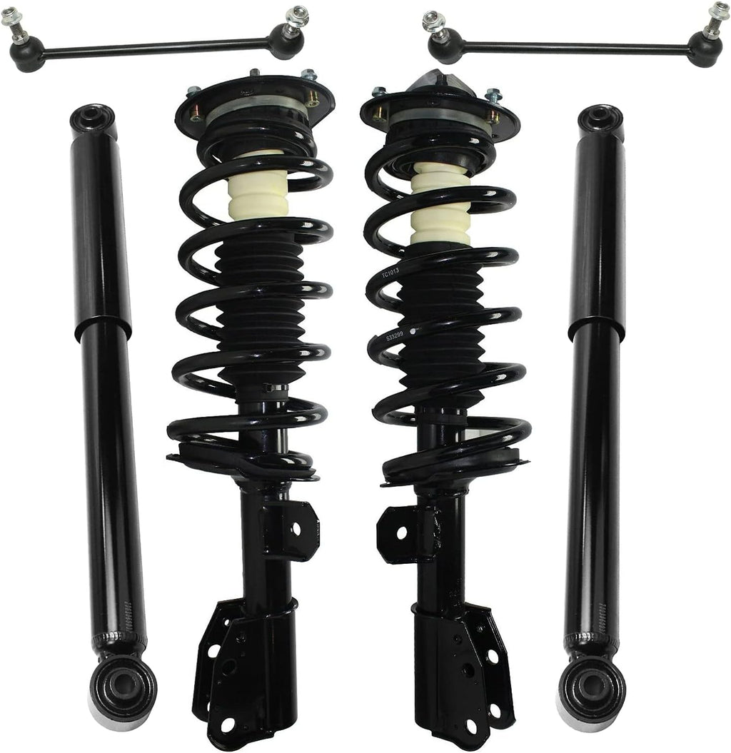 Front Strut Assembly, Sway Bar Links, Rear Shock Absorbers 6pc Set E77242