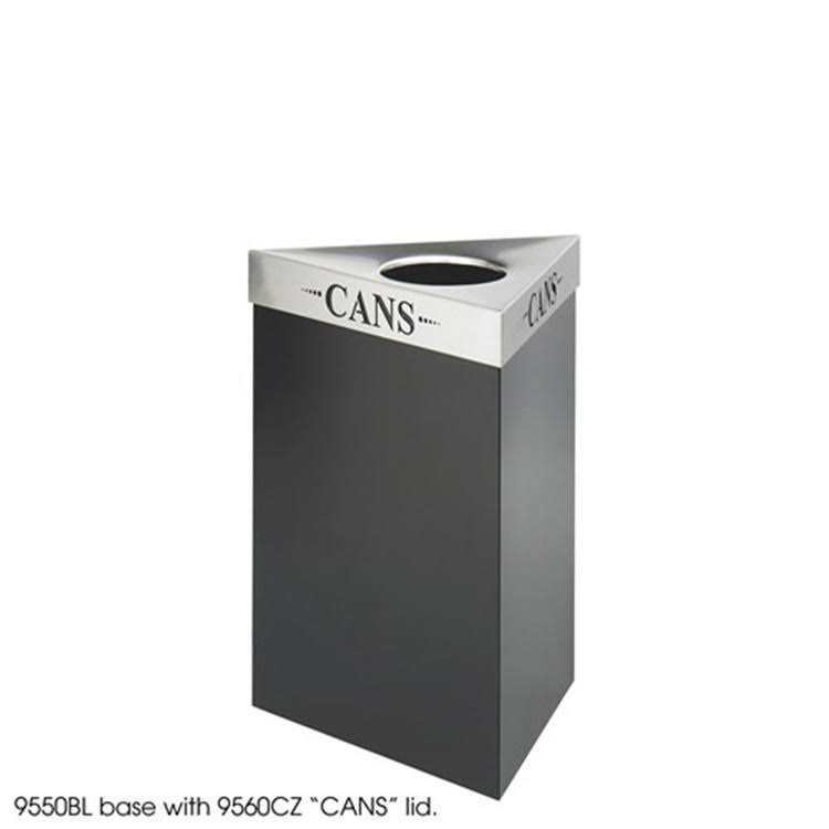 Black Triangular 19gal Receptacle I160556