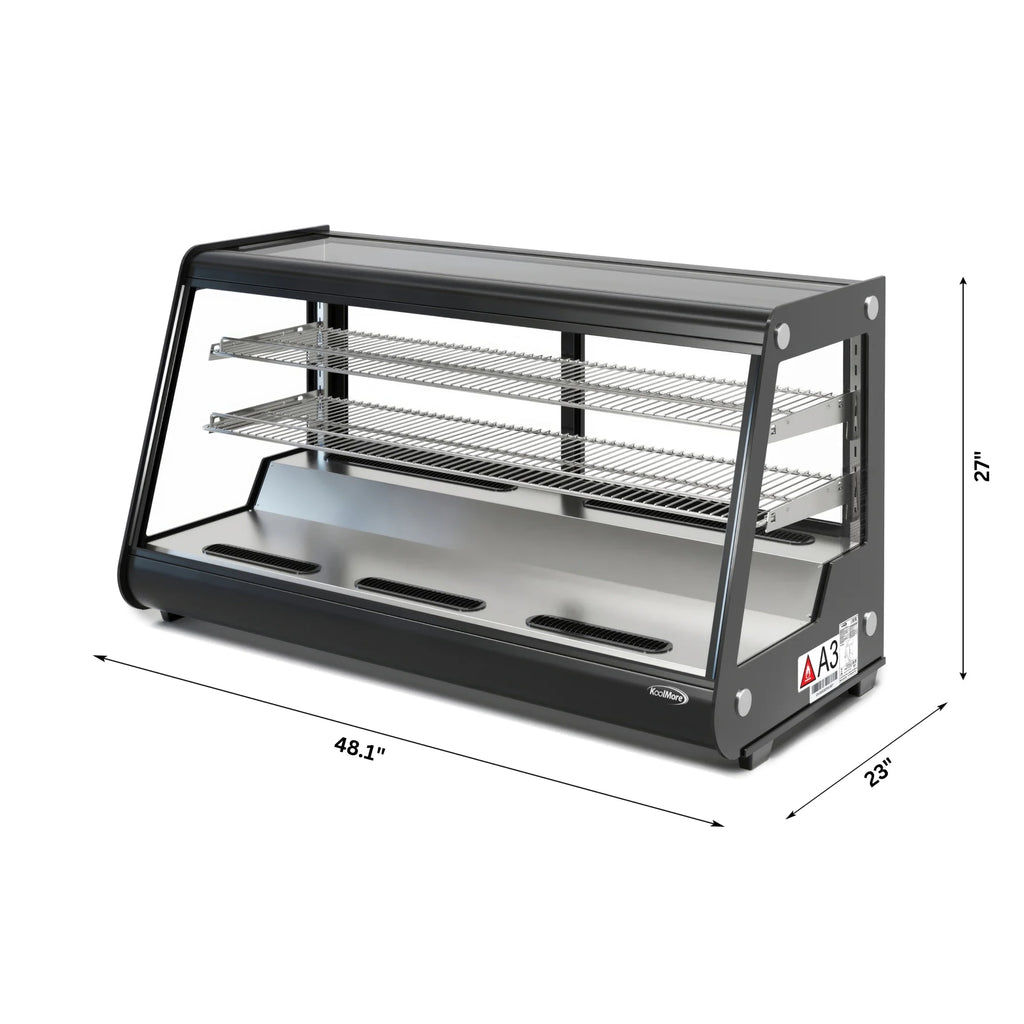 Black Countertop Bakery Display Refrigerator U213