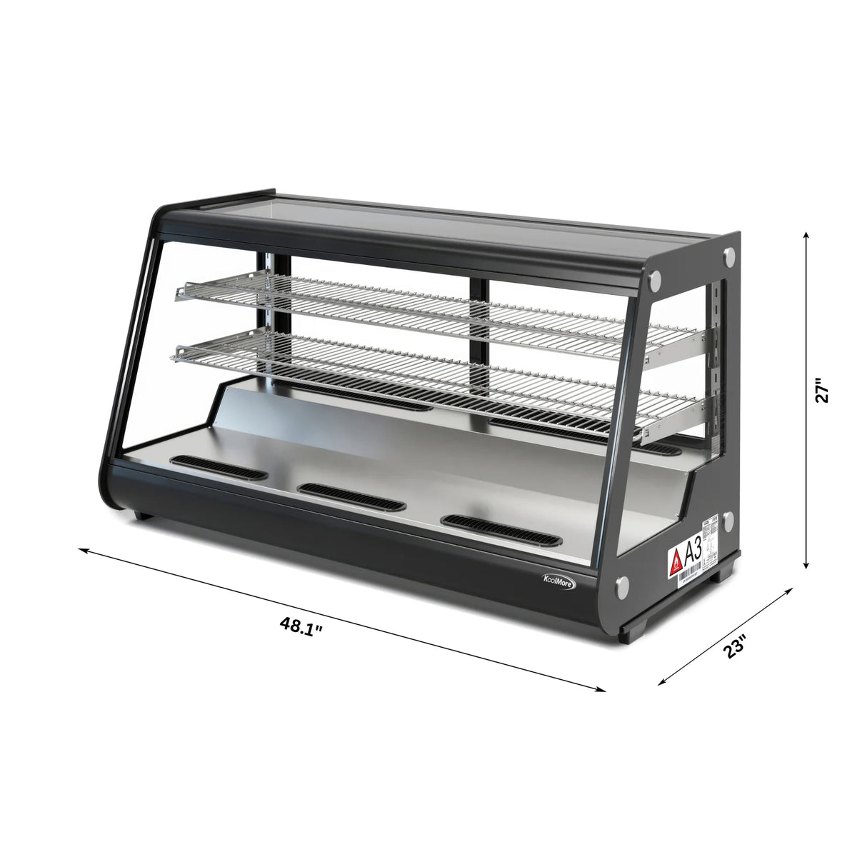 Black Countertop Bakery Display Refrigerator U213