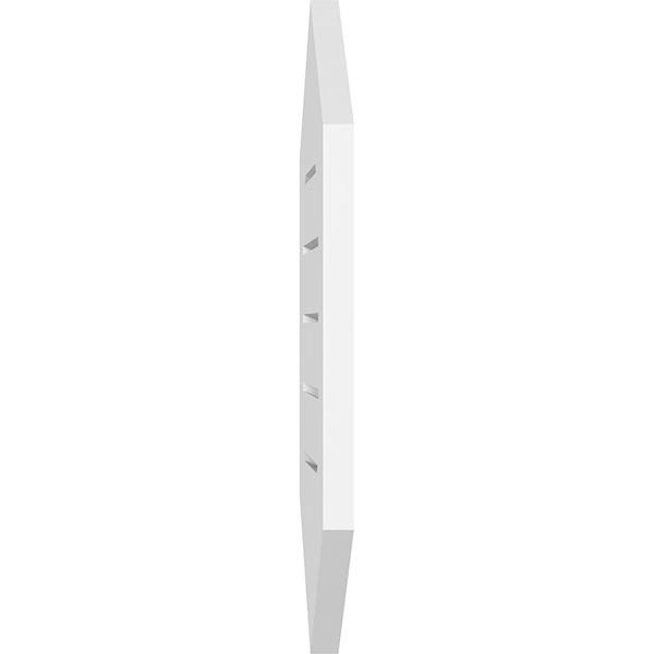 Vertical Peaked Surface Mount PVC Gable Vent A51545
