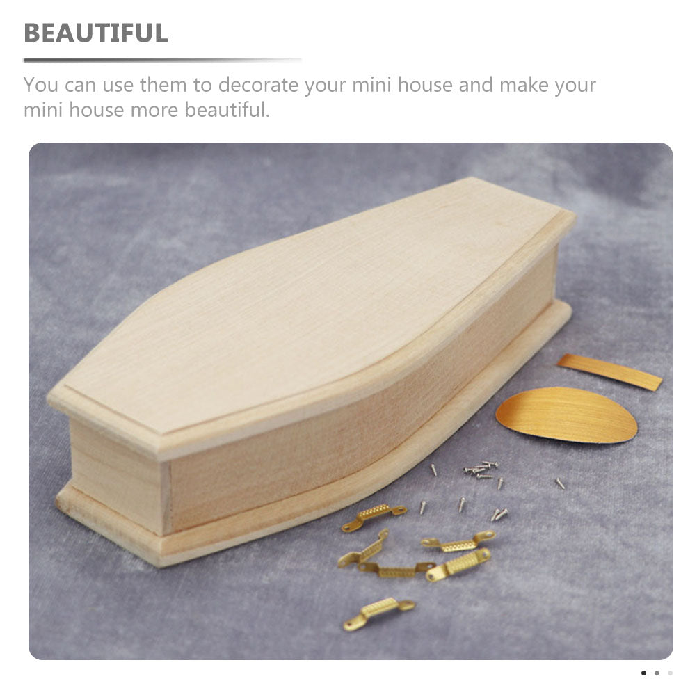 2 Pack Wooden Doll House Furniture Miniature Accessory Toy O5998