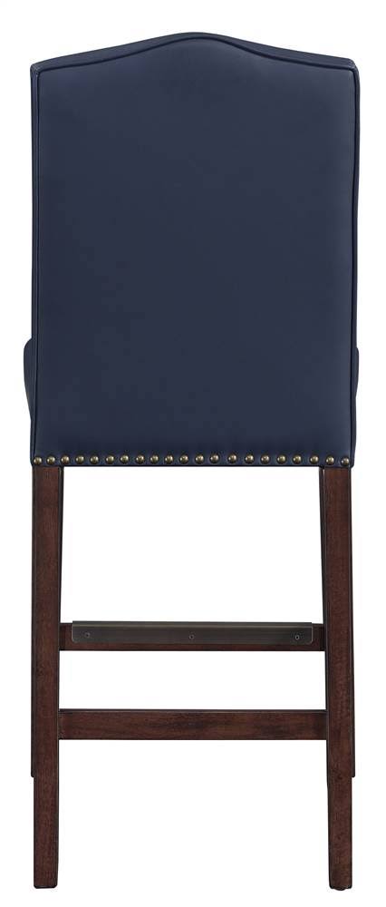 Navy Bonded Leather Counter Stool T676