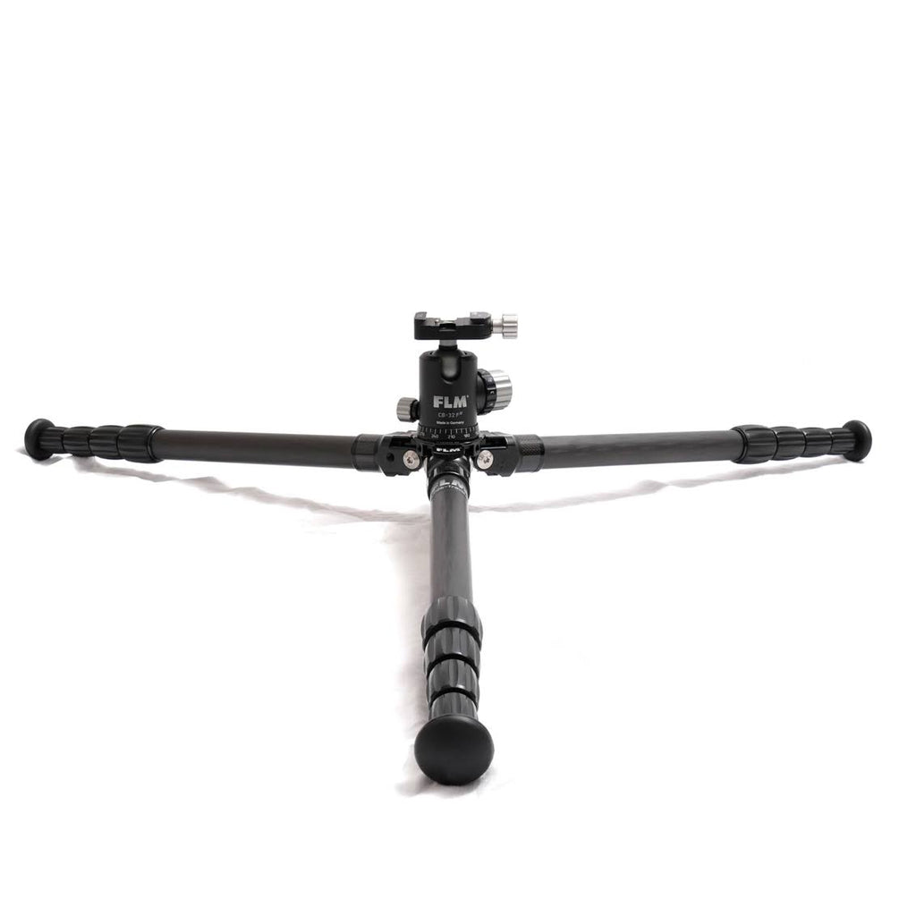 Carbon Fiber 5-Section Tripod with Ball Head and Quick Release Clamp D205