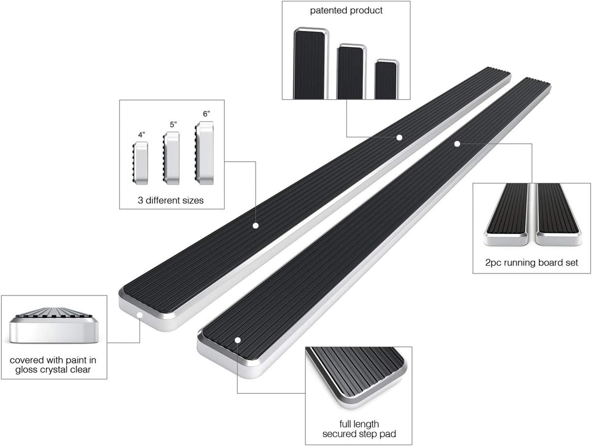 Running Boards Compatible with Dodge Ram 1500 Quad Cab U6157