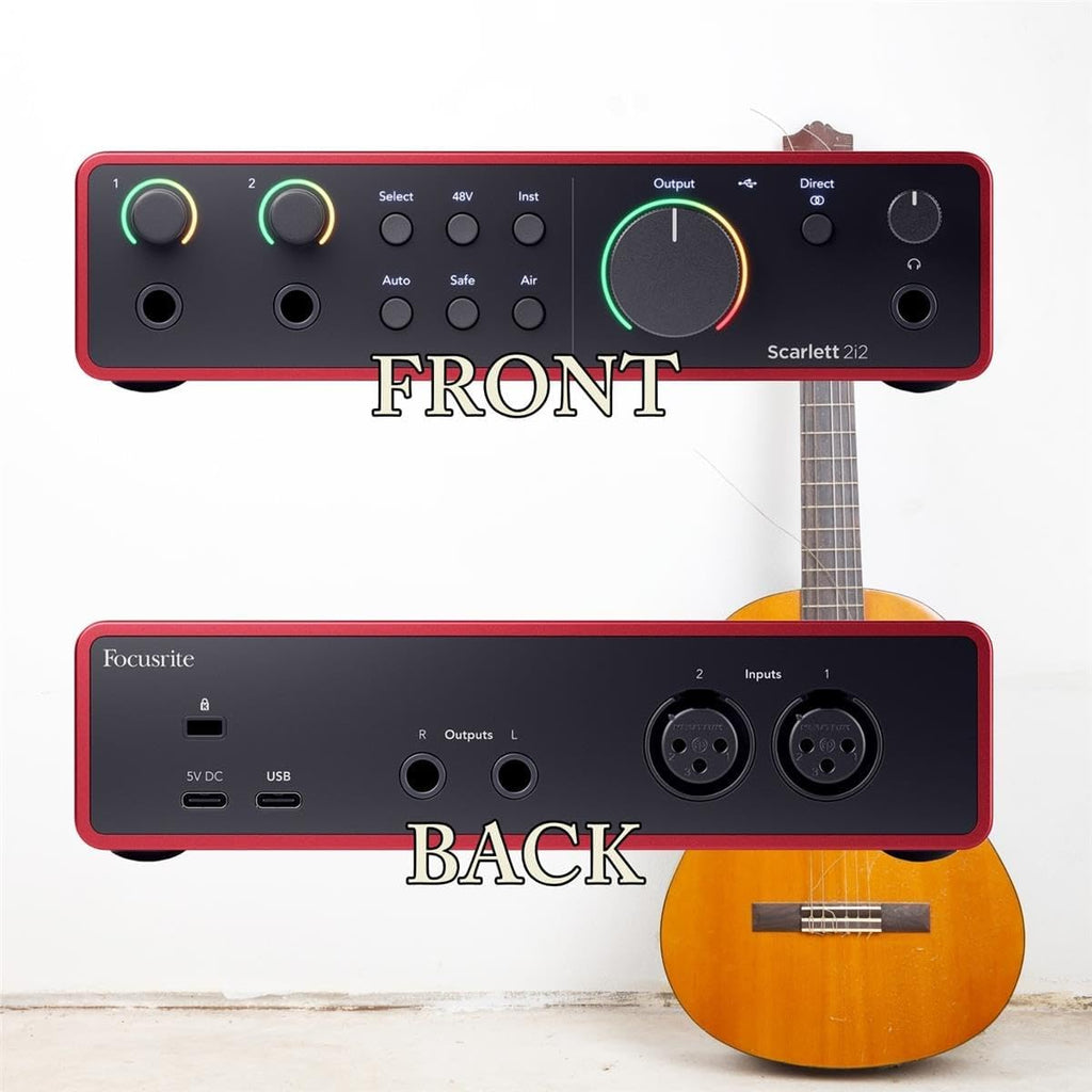 2x2 USB Audio Interface Bundle with Headphones and 2 XLR Cables S218079