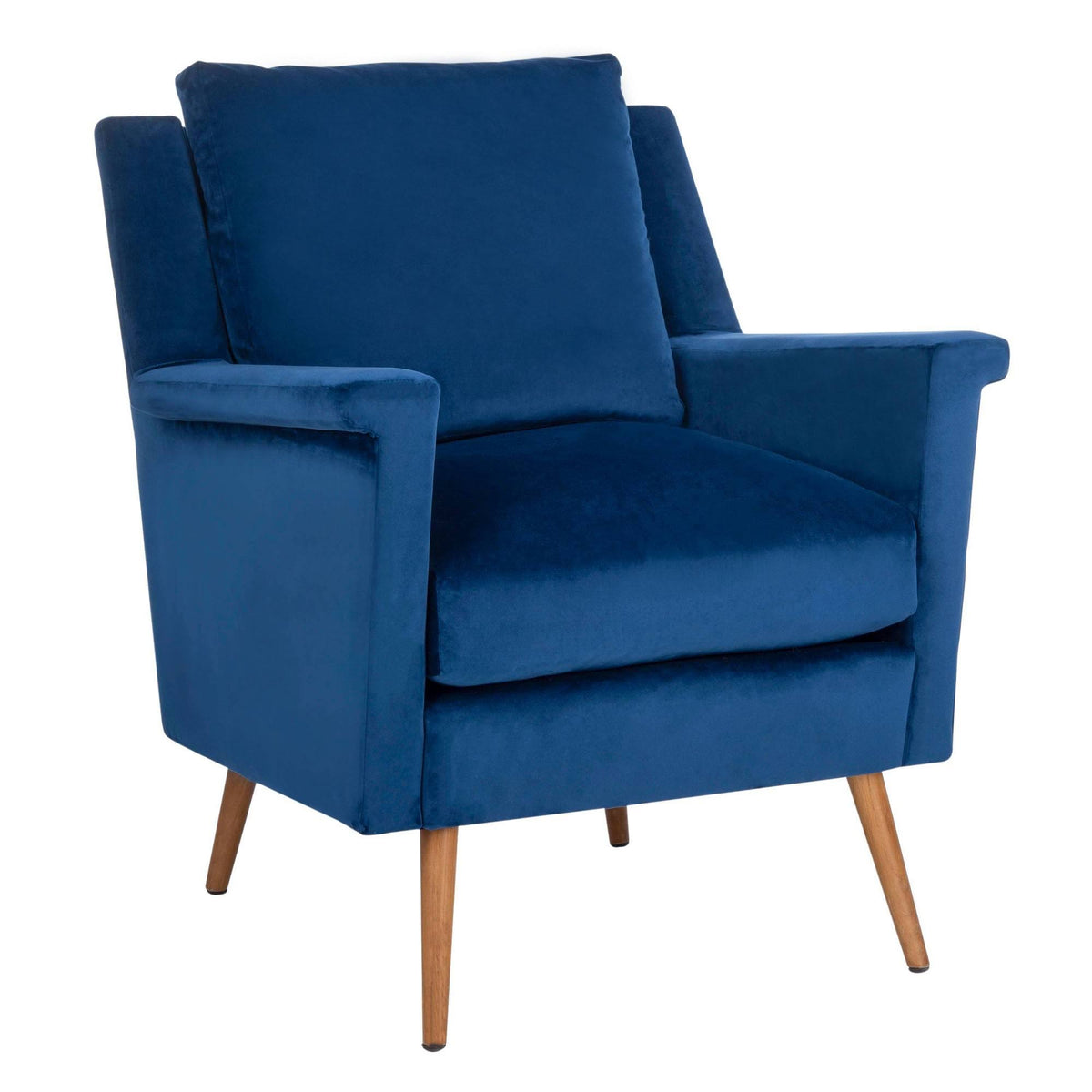 Navy Mid Century Arm Chair Q4417