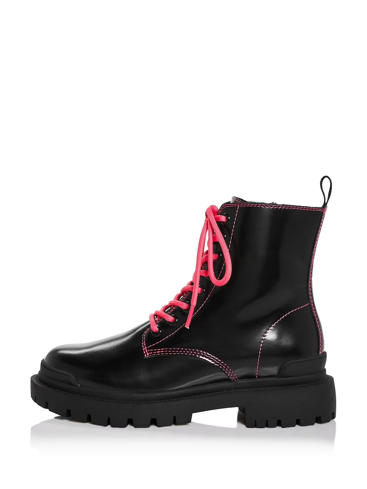 Black Leather Combat Boots 6.5 M N5268