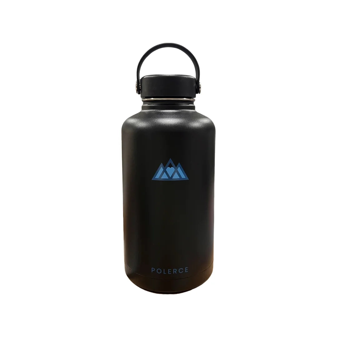 Black Stainless Steel Double Wall Insulated Bottle with Flex Cap 64 fl oz L7578
