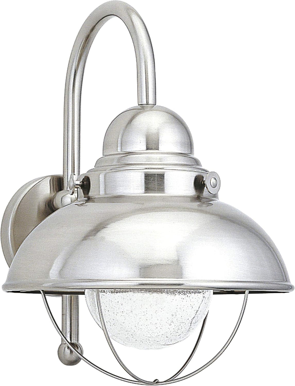Pewter Nickel Silver Brushed Stainless LED Outdoor Flush Mount Z22676