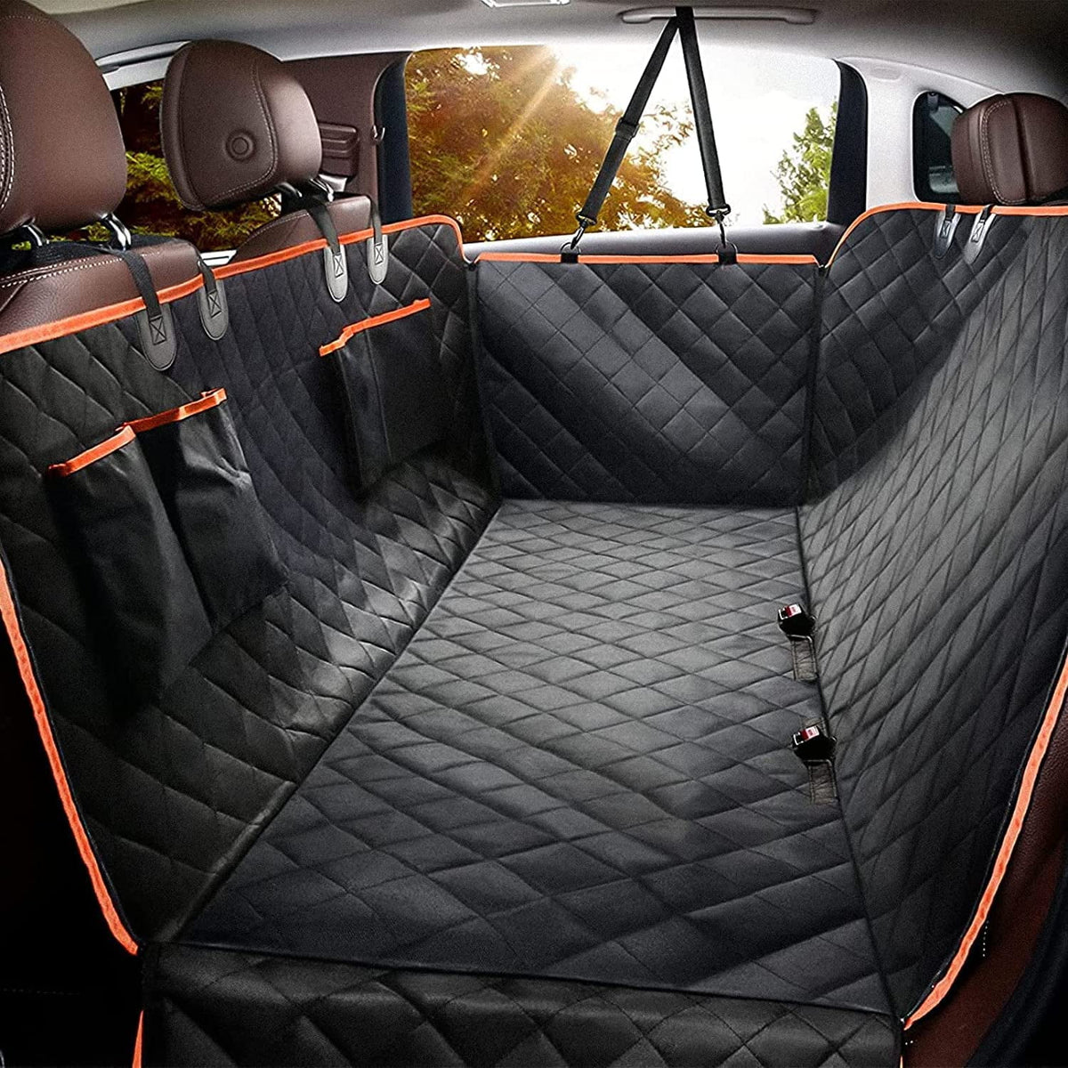 Waterproof Scratchproof Dog Car Seat Cover with Side Flaps Z735