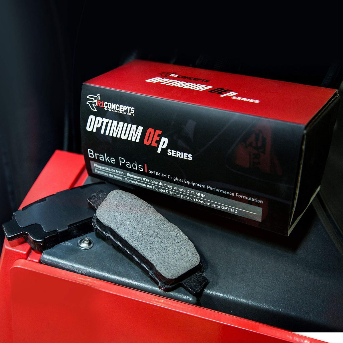 Rear Carbon Brake Rotors with Optimum OEp Pads Y7964