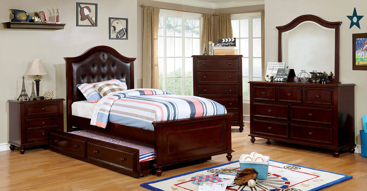 Dark Walnut Full Bed U1367