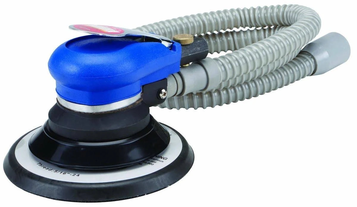 6 inch Self-Vacuuming Air Palm Sander with Built-in Regulator Y26048