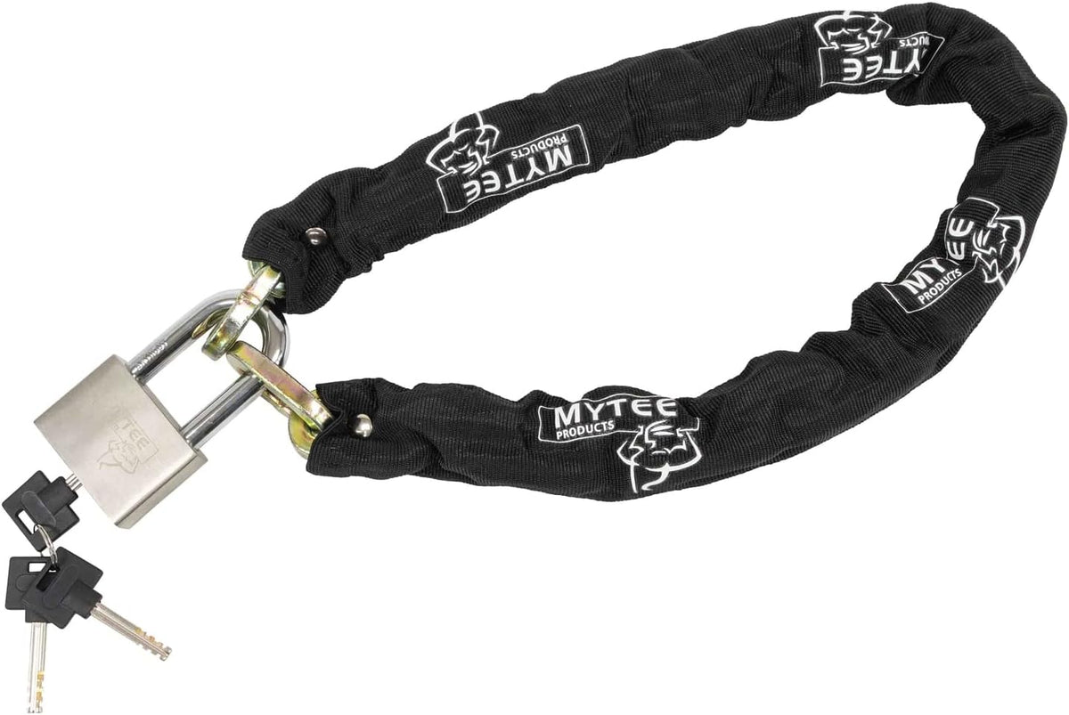 Anti Cut Security Chain and Lock Kit - 3 Foot x 3/8 Inch Thick Hardened Chain with Cut Proof Lock & Carrying Case T30205