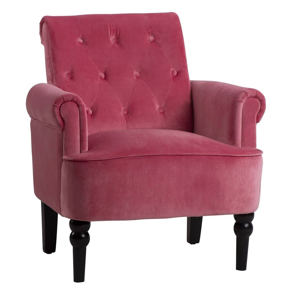 Rosewood Button Tufted Club Chair N844762