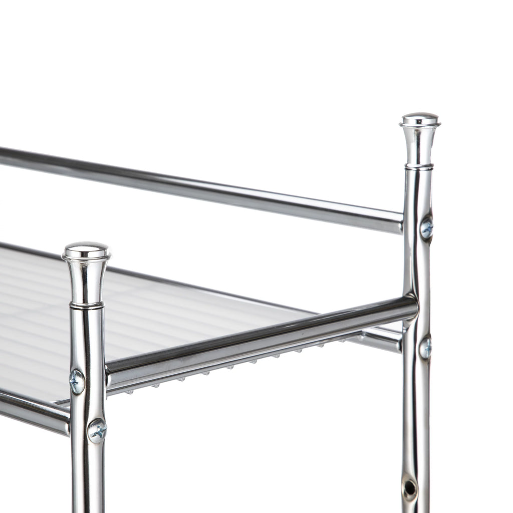 Over the Toilet Steel 3-Shelf Storage Unit Chrome M52093