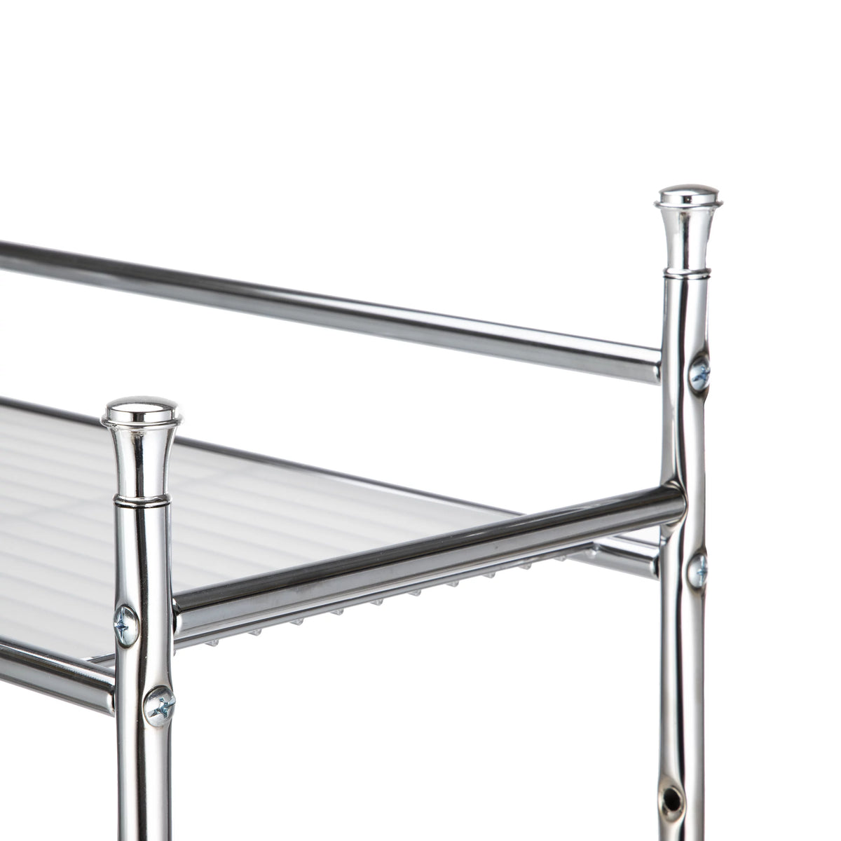 Over the Toilet Steel 3-Shelf Storage Unit Chrome M52093