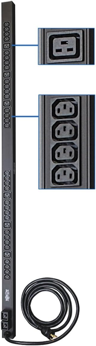 Metered PDU, 30A, 48 Outlets, 208/240V, 0U Vertical Rack-Mount Power P70191