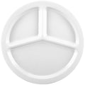 White 3-Compartment Plate U7057