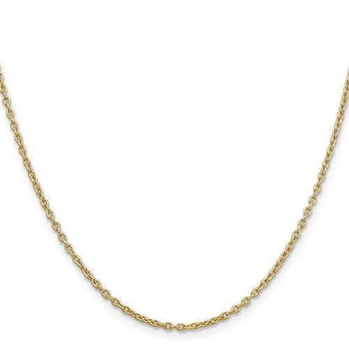 14K Yellow Gold 2mm Cable Chain C47956