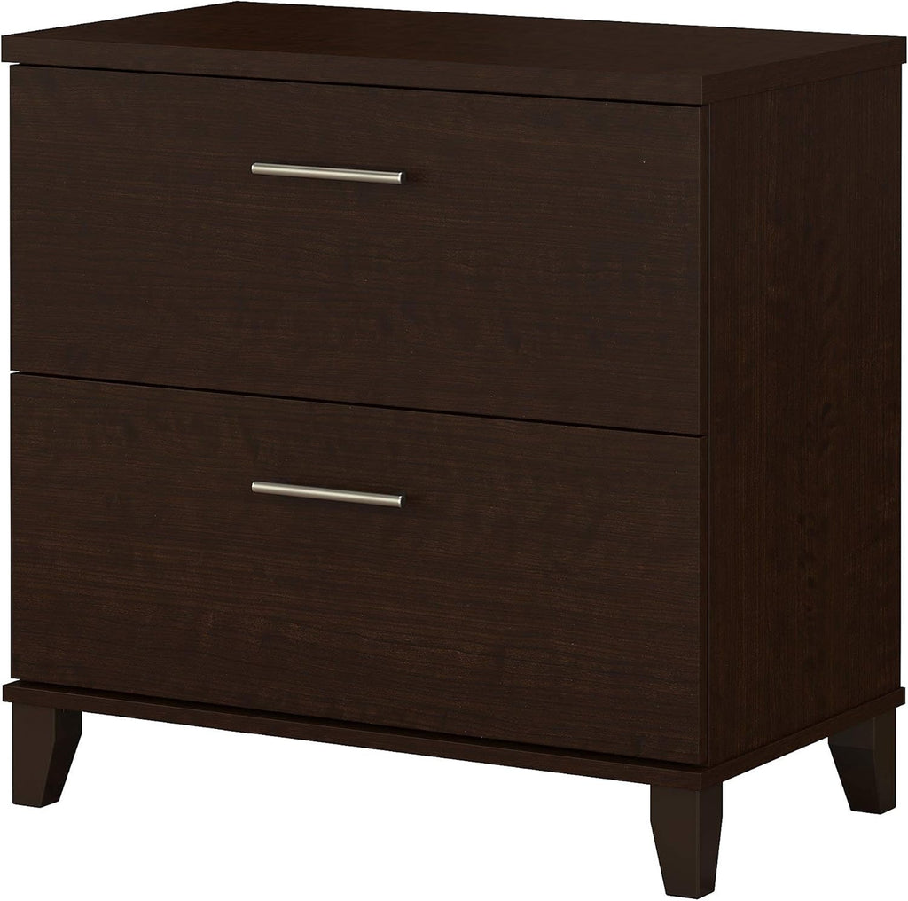 2 Drawer Lateral File Cabinet Mocha Cherry P645105
