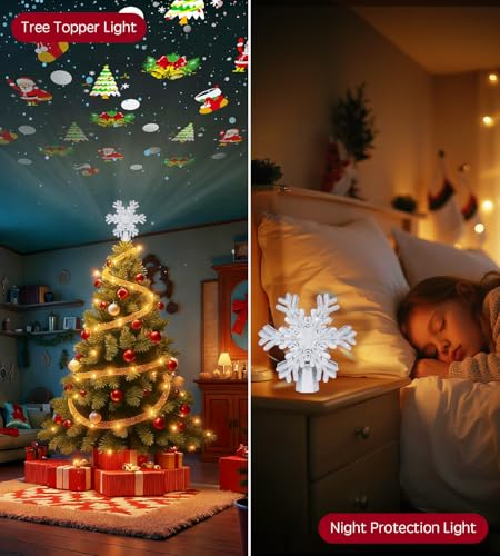 Golden Pentagram Christmas Tree Star Topper with Led Q33017